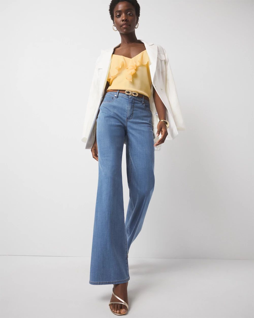 High-Rise Wide Leg Jean | White House Black Market